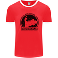 Lawn Ranger Funny Gardening Gardener Grass Mens Ringer T-Shirt Red/White