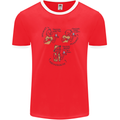Archaeologist Glass Funny Archaeology Mens Ringer T-Shirt Red/White