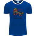 Mummy & Daughter Twice as Cute Mommy Mens Ringer T-Shirt Royal Blue/White