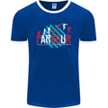 Parkour the Art of Movement Mens Ringer T-Shirt FotL Royal Blue/White