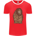 A Funny Owl Mens Ringer T-Shirt FotL Red/White