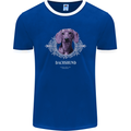 A Dachshund Dog With Decoration Mens Ringer T-Shirt FotL Royal Blue/White