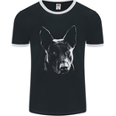 Hollandse Herdershond Dutch Shepherd Dog Mens Ringer T-Shirt FotL Black/White