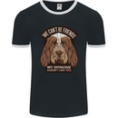 My Spinone Doesnt Like You Funny Dog Mens Ringer T-Shirt FotL Black/White