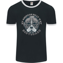 My American Bully is My Bodyguard Dog Mens Ringer T-Shirt FotL Black/White