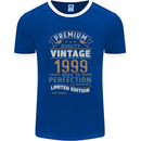 Premium Vintage 24th Birthday 1999 Mens Ringer T-Shirt FotL Royal Blue/White