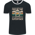 Freeze Time Photographer Photography Mens Ringer T-Shirt FotL Black/White