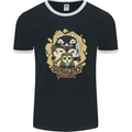 Dungeons & Panda Bears Role Play Games RPG Mens Ringer T-Shirt FotL Black/White