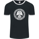 A Viking Ship Thor Odin Valhalla Mens Ringer T-Shirt FotL Black/White