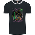 Death Day Halloween Grim Reaper Mens Ringer T-Shirt FotL Black/White