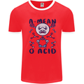 A Mean O Acid Funny Angry Biology Mens Ringer T-Shirt Red/White