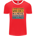 As Long as the Dog Lives Funny Movie Mens Ringer T-Shirt FotL Red/White