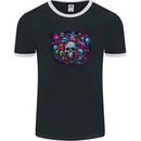 Lots of Skulls Mens Ringer T-Shirt FotL Black/White