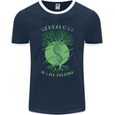 Genealogy Its All Relative Funny DNA Ancestry Mens Ringer T-Shirt FotL Navy Blue/White