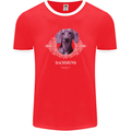 A Dachshund Dog With Decoration Mens Ringer T-Shirt FotL Red/White