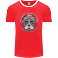 My American Bully is My Bodyguard Dog Mens Ringer T-Shirt FotL Red/White