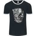 Odd Skull Mens Ringer T-Shirt FotL Black/White