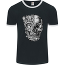 Odd Skull Mens Ringer T-Shirt FotL Black/White