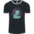 Voodoo Doll Black Magic Evil Spirits Halloween Mens Ringer T-Shirt FotL Black/White