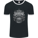 Premium Legend 40th Birthday 1983 Mens Ringer T-Shirt FotL Black/White