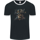Pirate Skull 5 Mens Ringer T-Shirt FotL Black/White