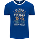 Premium Vintage 28th Birthday 1995 Mens Ringer T-Shirt FotL Royal Blue/White