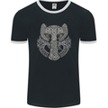 Thor Hammer Viking Symbols Odin Valhalla Mens Ringer T-Shirt FotL Black/White