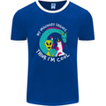 Imaginary Friends Alien Dragon Unicorn Mens Ringer T-Shirt FotL Royal Blue/White