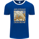 Anunaki Descendant Ancient Egyptian God Egypt Mens Ringer T-Shirt FotL Royal Blue/White