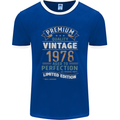 Premium Vintage 45th Birthday 1978 Mens Ringer T-Shirt FotL Royal Blue/White