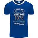 Premium Vintage 45th Birthday 1978 Mens Ringer T-Shirt FotL Royal Blue/White