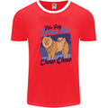 This Guy Loves His Chow Chow Dog Mens Ringer T-Shirt Red/White