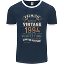 Premium Vintage 29th Birthday 1994 Mens Ringer T-Shirt FotL Navy Blue/White