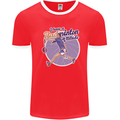 I Have a Badminton Attitude Mens Ringer T-Shirt Red/White