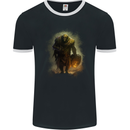 A Giant Fantasy Ork Mens Ringer T-Shirt FotL Black/White