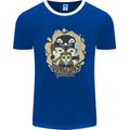 Dungeons & Panda Bears Role Play Games RPG Mens Ringer T-Shirt FotL Royal Blue/White