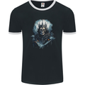 Minister of Evil Skull Mens Ringer T-Shirt FotL Black/White