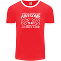 50th Birthday 50 Year Old This Is What Mens Ringer T-Shirt FotL Red/White
