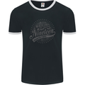 Distressed 31st Birthday Made In 1992 Mens Ringer T-Shirt FotL Black/White