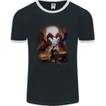 Fantasy Dragons Mens Ringer T-Shirt FotL Black/White