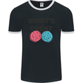 What's in the Oven Gender Reveal New Baby Pregnancy Mens Ringer T-Shirt FotL Black/White