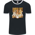 Pumpkin Spice Gnomes Halloween Mens Ringer T-Shirt FotL Black/White