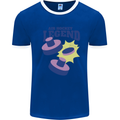 Air Hockey Legend Funny Mens Ringer T-Shirt Royal Blue/White