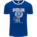 Dandylion Funny Lion Mens Ringer T-Shirt FotL Royal Blue/White