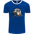 Life Isnt Perfect But My Dog is Mens Ringer T-Shirt Royal Blue/White