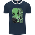 The Name is Al Alien Funny Movie Parody Mens Ringer T-Shirt FotL Navy Blue/White