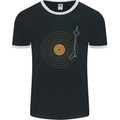 Vinyl Record Galaxy Music Record Turntable Mens Ringer T-Shirt FotL Black/White