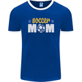 Soccer Mum Mom Mens Ringer T-Shirt FotL Royal Blue/White