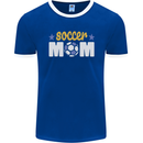Soccer Mum Mom Mens Ringer T-Shirt FotL Royal Blue/White