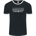 Anxiety Music Musical Notes Piano Guitar Mens Ringer T-Shirt FotL Black/White